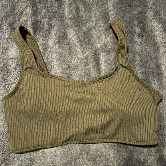 Black Ribbed bikini top - Picture 5 of 6